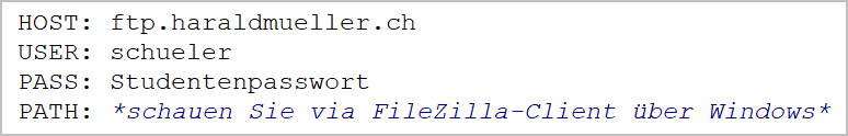 ftp-zugangsdaten