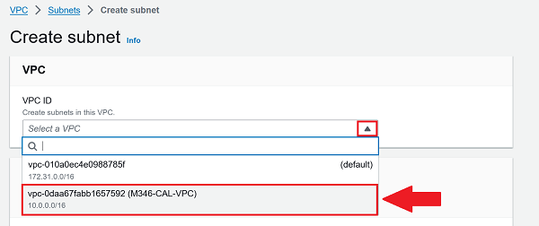 Create Subnet 1